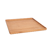Cosy & Trendy Serveerplank   bamboe   opstaande rand   26x26 cm   vierkant