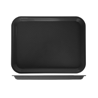 Horeca dienblad   zwart   35 x 27 cm   Serveerbladen voor glazen en kopjes