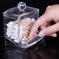 Cotton Swab Holder Cosmetic Cotton Pads Storage Box