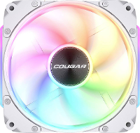 Cougar CF APR12HW3 RGB PC ventilator Wit (b x h x d) 120 x 120 x 28 mm