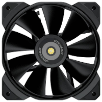 Cougar CGR CF MHP12HB3 PC ventilator Zwart (b x h x d) 120 x 25 x 120 mm