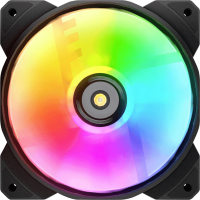 Cougar CGR CF MHP12HB3 RGB PC ventilator Zwart, Wit (b x h x d) 120 x 28 x 120 mm