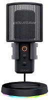 Cougar CGR U163RGB 500MK Studiomicrofoon Statief Zendmethode:Kabelgebonden USB Kabelgebonden Zwart