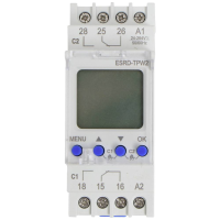Counttec S2K90 Schakelklok voor DIN rails ESRD TPD2 Multifunctioneel, Weekprogramma, Dagprogramma, Vakantieprogramma