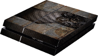 Cover PS4 Software Pyramide Skin fÃ¼r PS4 Konsole Rusty Metal