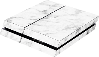 Cover PS4 Software Pyramide Skin fÃ¼r PS4 Konsole White Marble