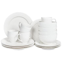 COWSLIP   Servies set van 16   Wit   Porselein