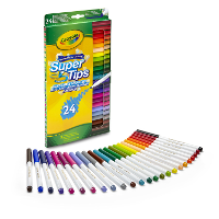 Crayola 24 Viltstiften met superpunt tekenen 24 stuks