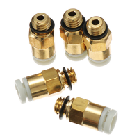 Creality 3D® 5PCS 3D printer M6 Draadmondstuk Messing Pneumatische connector Snelle verbinding voor externe extruder