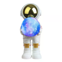 Creatieve Astronaut Ruimte man Nachtlamp met Draadloze Bluetooth Speaker Romantische Slaapkamer Slaap Opladen Muziek Orn