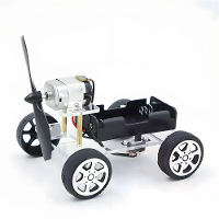 130 Borstelmotor Creatieve Wind aangedreven Auto Materiaal Kit Studenten DIY Handgemaakt Wetenschap Technologie Kleine P
