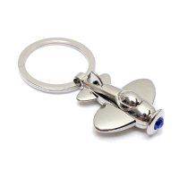 Creative Mini Plane Model Zinc Alloy Aircraft Key Chain Key Ring Gift