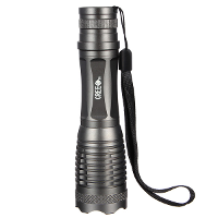 Cree Xm L T6 1800lm Zoomable Led Flashlight Gray 18650