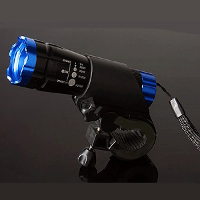 Cree Xpe Q5 600 Lumen Led Zoomable Zoom Flashlight Blue