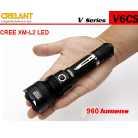 Crelant V6cs Cree Xm L2 Cw 960lm Led Flashlight V Series