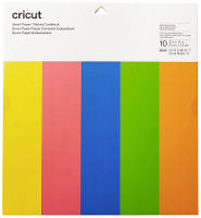 Cricut 2008318 Gekleurd karton Snijbreedte 30.5 Cm Geel, Rood, Korenbloemblauw, Lichtgroen, Mandarijn