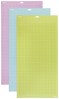 Cricut Explore/Maker LightGrip/StandardGrip/StrongGrip (30.5 X 61 cm) 3 Pack Snijmat Lila, Blauw, Geel
