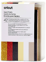 Cricut Insert Cards Glitz & Glam R10 Kaartenset Taupe, Crème, Wit