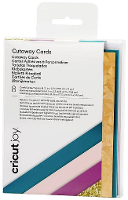 Cricut Joy™ Cutaway Cards Kaartenset Petrol, Fuchsia, Goud, Roze