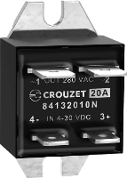 Crouzet Halfgeleiderrelais 84132010N 20 A Schakelspanning (max.): 280 V/AC Speciale nuldoorgang 1 stuk(s)