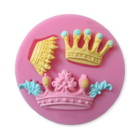 Crown Silicone Fondant Cake Mold Chocolate Sugar Craft Clay Mould