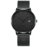 CRRJU Dunne Herenhorloge Casual Eenvoudig Kalenderhorloge Kwarts Horloge Waterdichte Sport Zwarte Horloges, Ideale keuze