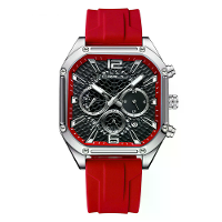 CRRJU Heren Business Quartz Horloge Siliconen Band Waterdicht Sport Horloge met Automatische Datum Casual Ontwerp en Hor