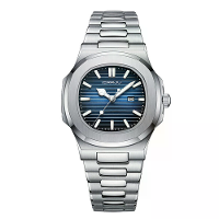 CRRJU Zakelijke Casual Mode RVS Band Heren Horloge Waterdicht Luminous Datum Vierkante Wijzerplaat Kwarts Horloges