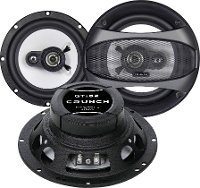 Crunch GTI 62 3 weg triaxiale inbouwluidspreker 180 W Inhoud: 1 paar