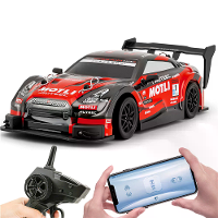 CT 8821 1/24 2.4G Drift RC Auto Half Proportionele Bediening Zender en APP Dubbele Afstandsbediening Modussen 20KM/H Rac