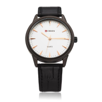 Curren 8119 White Black Fashion Men Wrist Quartz Watch