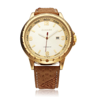 Curren 8120 Calendar Gold Black Fashion Men Wrist Quartz Watch