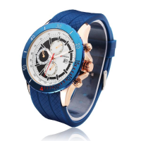 Curren 8143 Sport Calendar Waterproof 3 Dial Men Wrist Quartz Watch