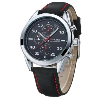 Curren 8156 Pu Leather Band Waterproof Sport Watch