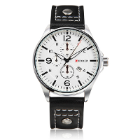 Curren 8164 Man Date Pu Leather Band Analog Quartz Watch