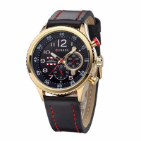 Curren 8179 Casual Pu Leather Band Analog Quartz Men Wrist Watch