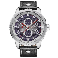 Curren 8206 Fashion Men Quartz Watch Creative Leather Strap Sport Watch