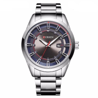 Curren 8246 Fashion Men Quartz Wristwatch Luxury Date Display Business Watch