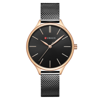 Curren 9024 Mesh Stainless Steel Ladies Wrist Watch