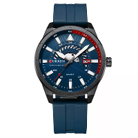 CURREN Heren Business Horloge Quartz Horloge met Kalender Alloy Behuizing,Ronde Wijzerplaat,Elektronische Aandrijving,Si