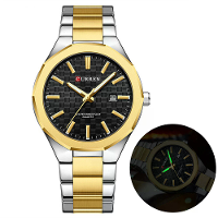 CURREN Heren Luminous Quartz Horloge RVS Band Waterproof Kalender Zakelijk Casual Stijlvol Horloge