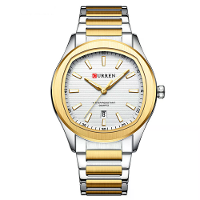 CURREN Heren Quartz Horloge Waterdicht RVS Kalender Horloge Business Casual Ontwerp met Horlogedoos Stijlvol