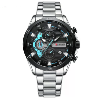 CURREN Mode Mannen RVS Horlogeband Quartz Horloge Multifunctionele Chronograaf Waterdichte Polshorloge Fijne Business Ca