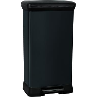 Curver Decobin Prullenbak  50L   39x29x72 cm   Zwart