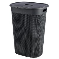 Curver Filo Wasmand met deksel 55L   Donkergrijs