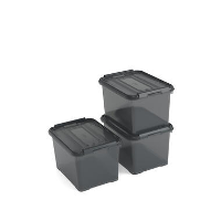 Curver Handy+ Opbergbox   20L   3 stuks   Grijs