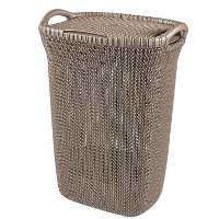 Curver Knit Wasmand met deksel   57L   Bruin