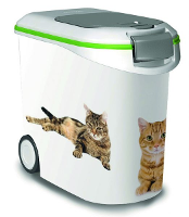 Curver Voedselcontainer Opdruk Kat Wit/groen #95;_12 Kg 35 Ltr