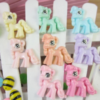 Cute Kawaii Little Cartoon Flatback Resin Pony Diy Decoration