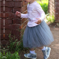 Cute Kid Girls Pure Color Princess Tutu Skirts (not Including Shoes.)